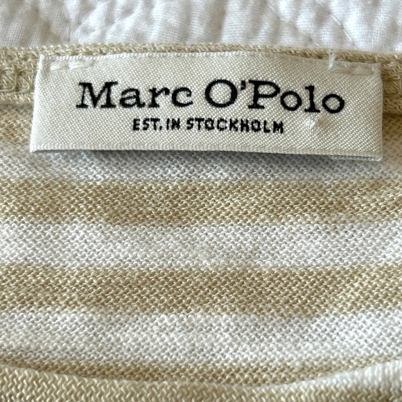 Marc O’Polo Essential Stripe Long Sleeve Organic Cotton Boat Neck T-Shirt Size M - Picture 6 of 14